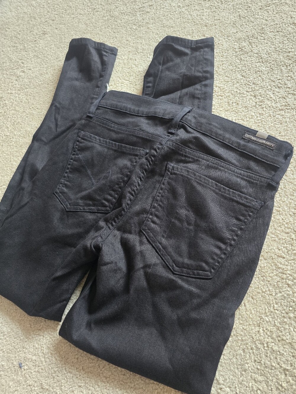 Citizens of Humanity Black Skinny Jeans Jeggings Size 26